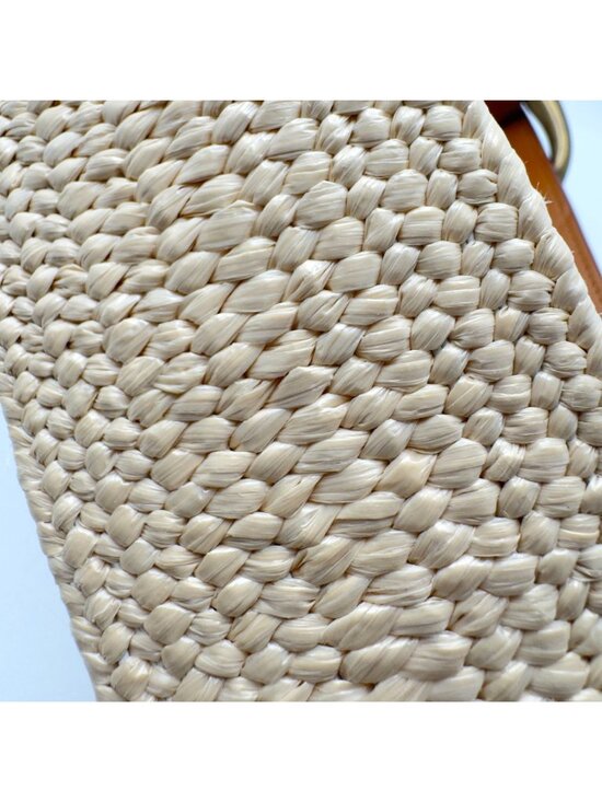 Lauren Ralph Lauren W Woven Belt Leather Accents Brass Buckle Small Tan Brown main image 11